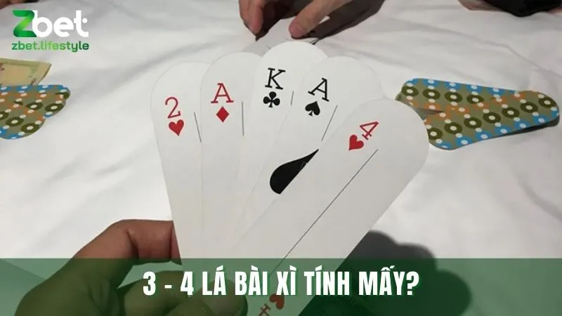 Cách tính xì trong xì dách khi có 3 lá bài trở lên