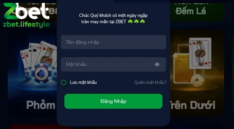 Hướng dẫn quy trình đăng nhập Zbet nhanh chóng