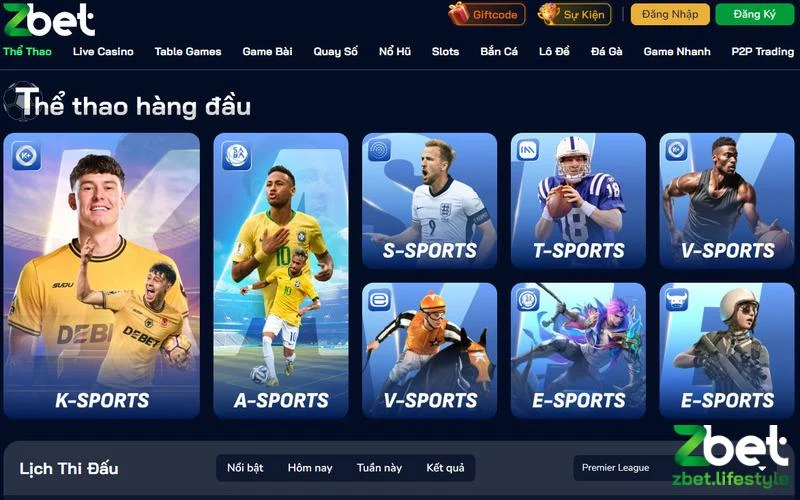 Các sảnh chơi kèo đá phạt góc tại Zbet